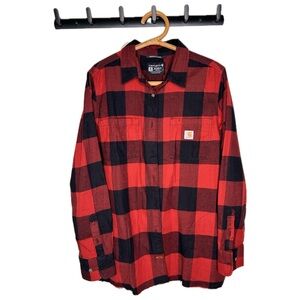 Carhartt Womens Rugged Flex Relaxed Fit Flannel Plaid Tunic